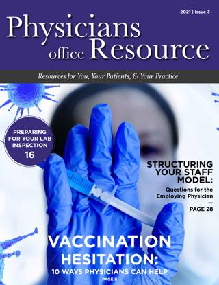 Cover of Physicians Office Resource - March 2021