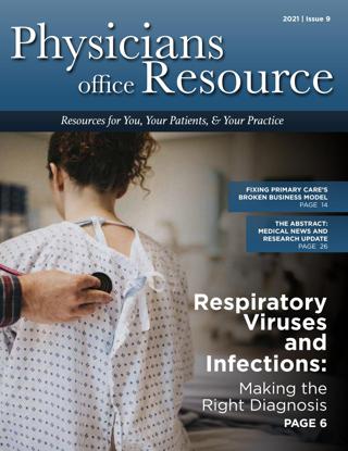 Cover of Physicians Office Resource - September 2021